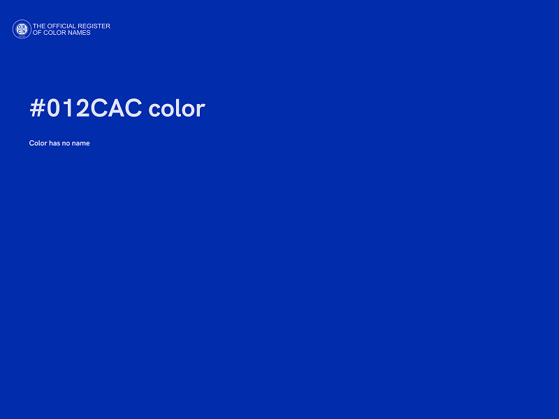 #012CAC color image