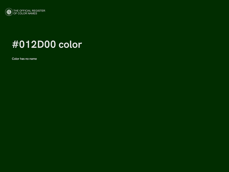 #012D00 color image