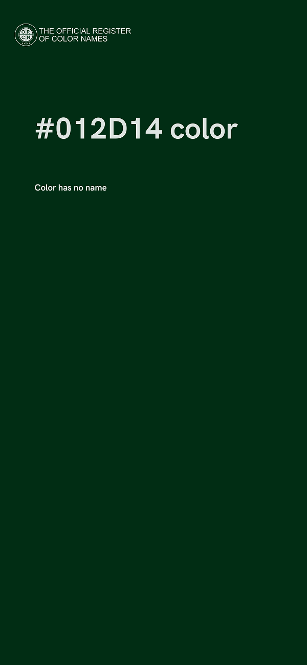 #012D14 color image
