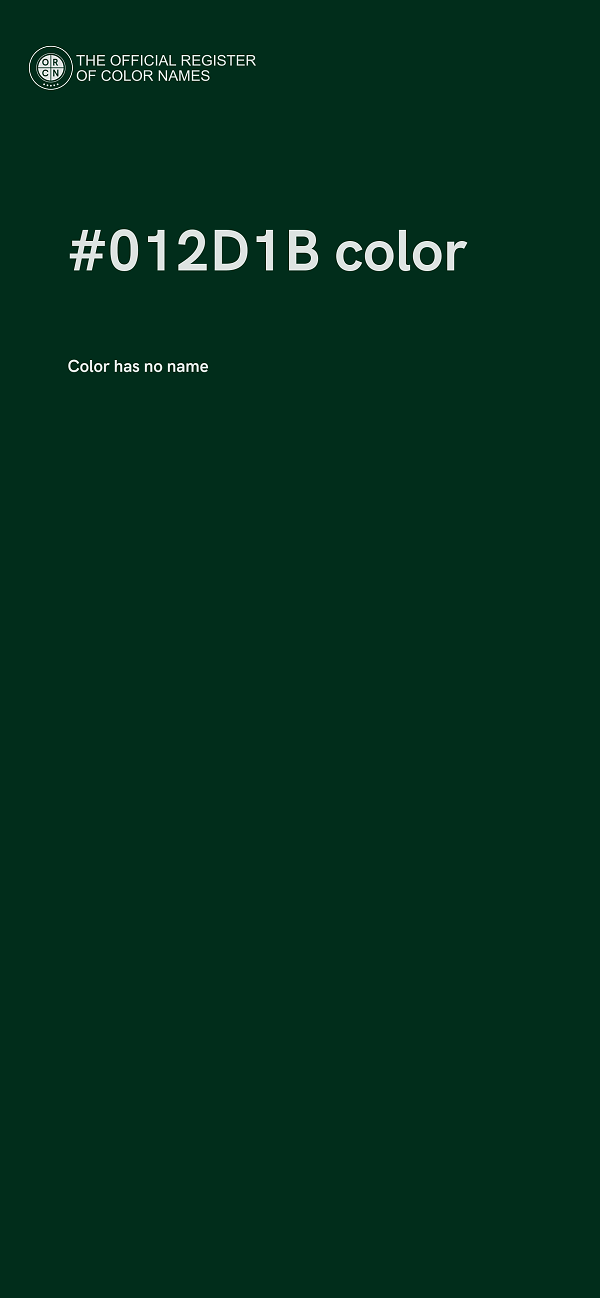 #012D1B color image