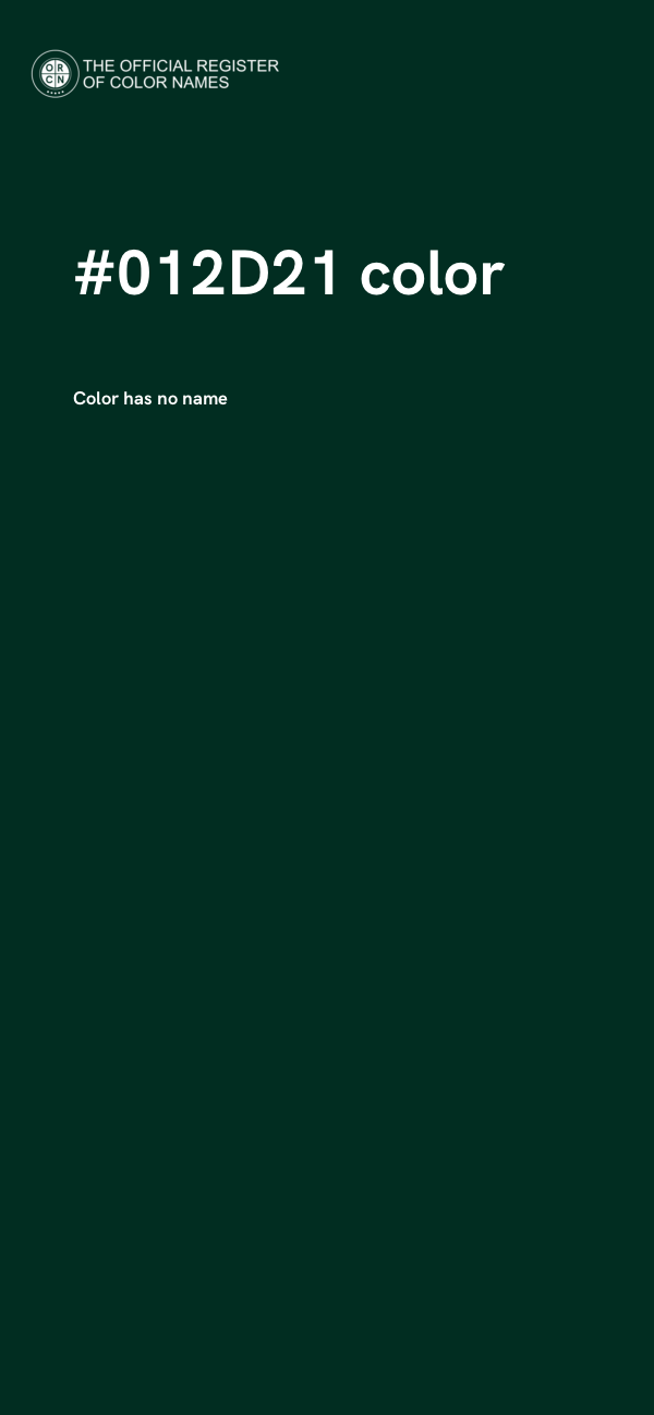 #012D21 color image