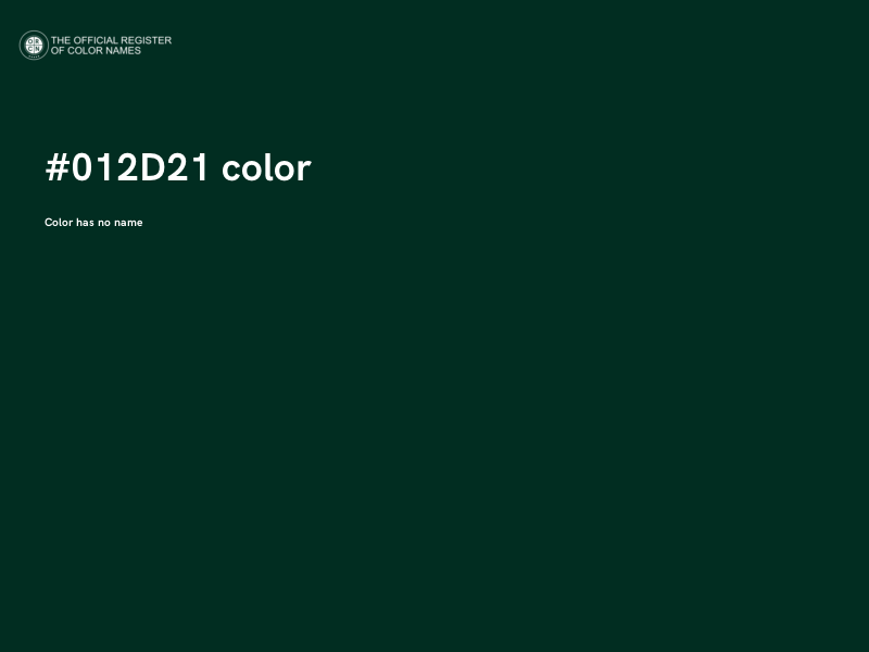 #012D21 color image