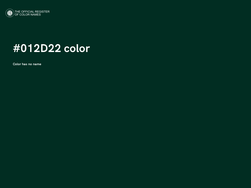 #012D22 color image