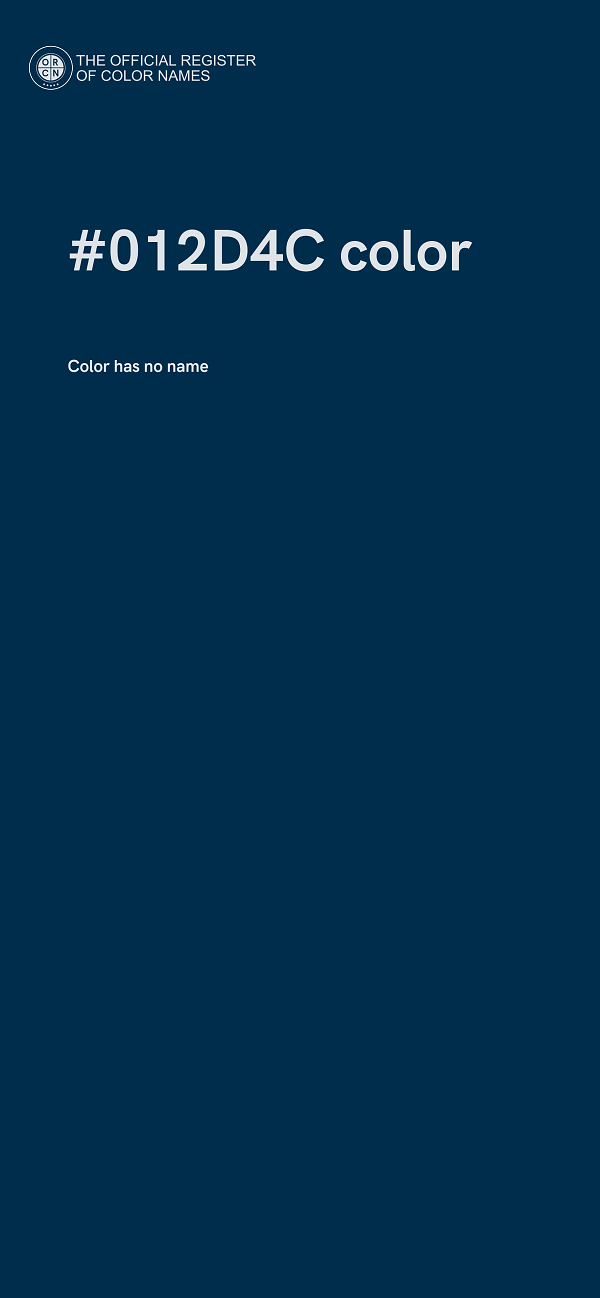 #012D4C color image