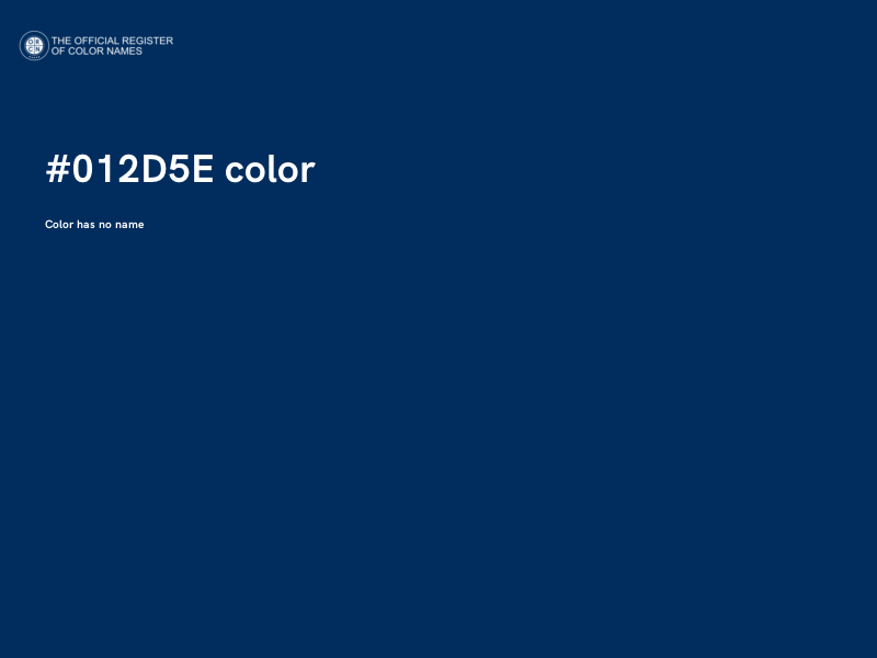 #012D5E color image