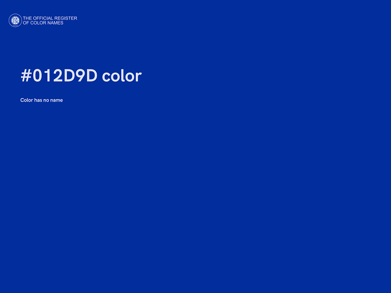 #012D9D color image