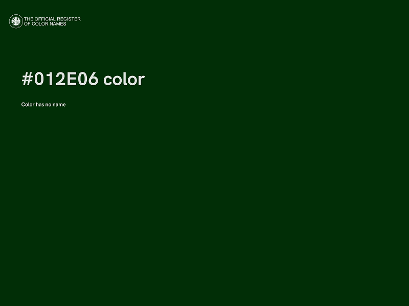 #012E06 color image