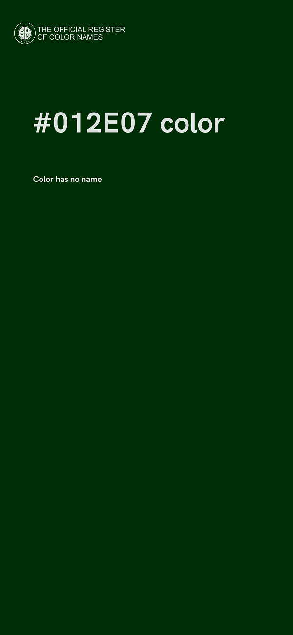 #012E07 color image