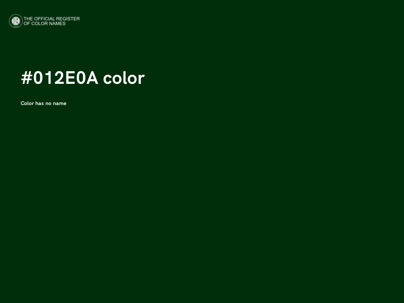 #012E0A color image