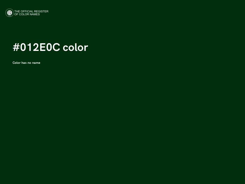 #012E0C color image