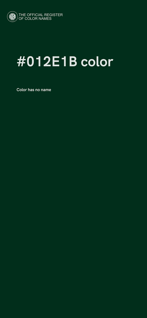 #012E1B color image