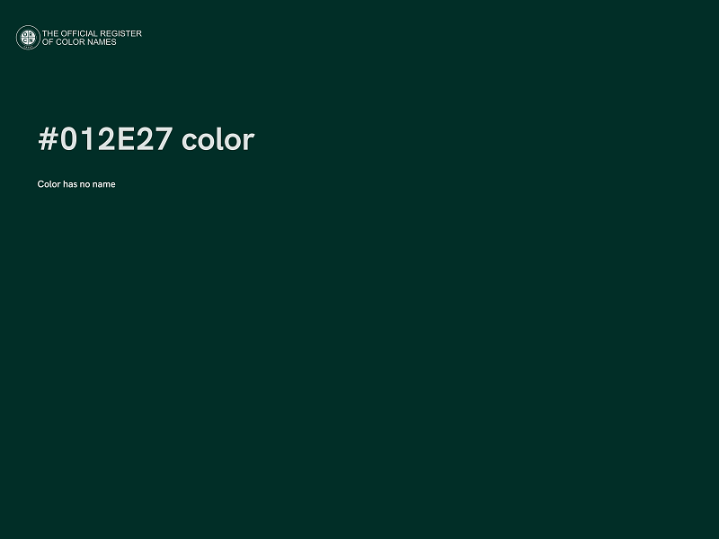 #012E27 color image