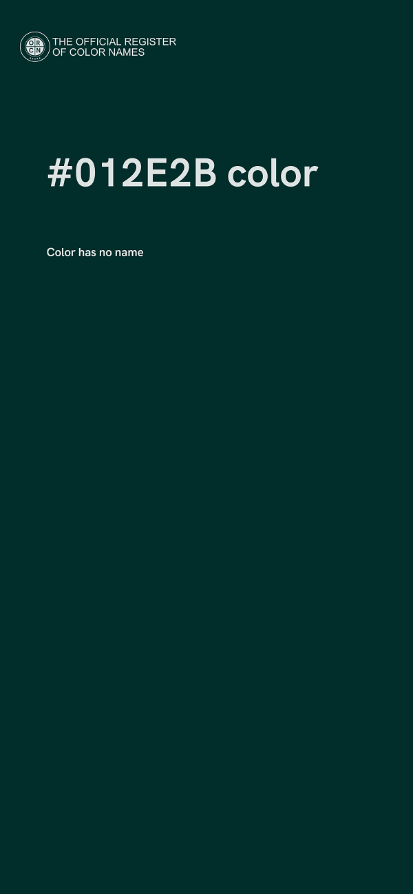 #012E2B color image