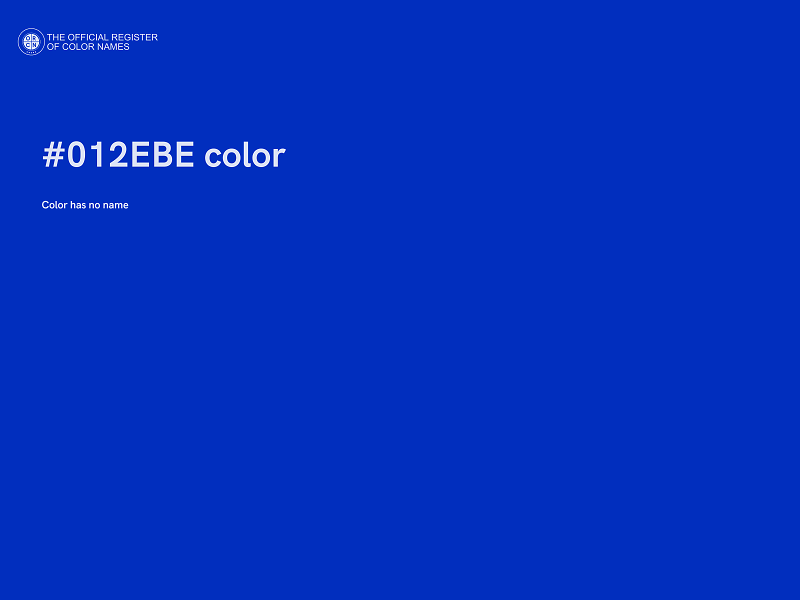 #012EBE color image