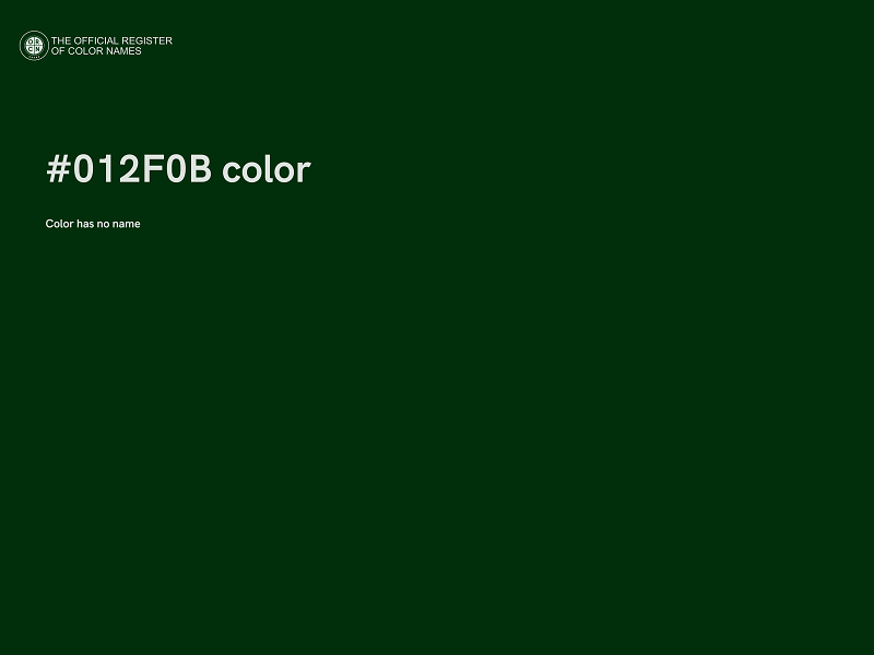 #012F0B color image