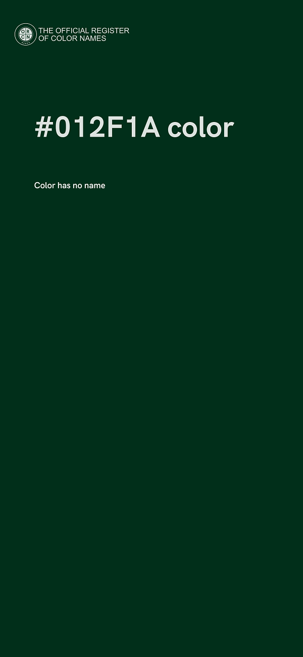 #012F1A color image