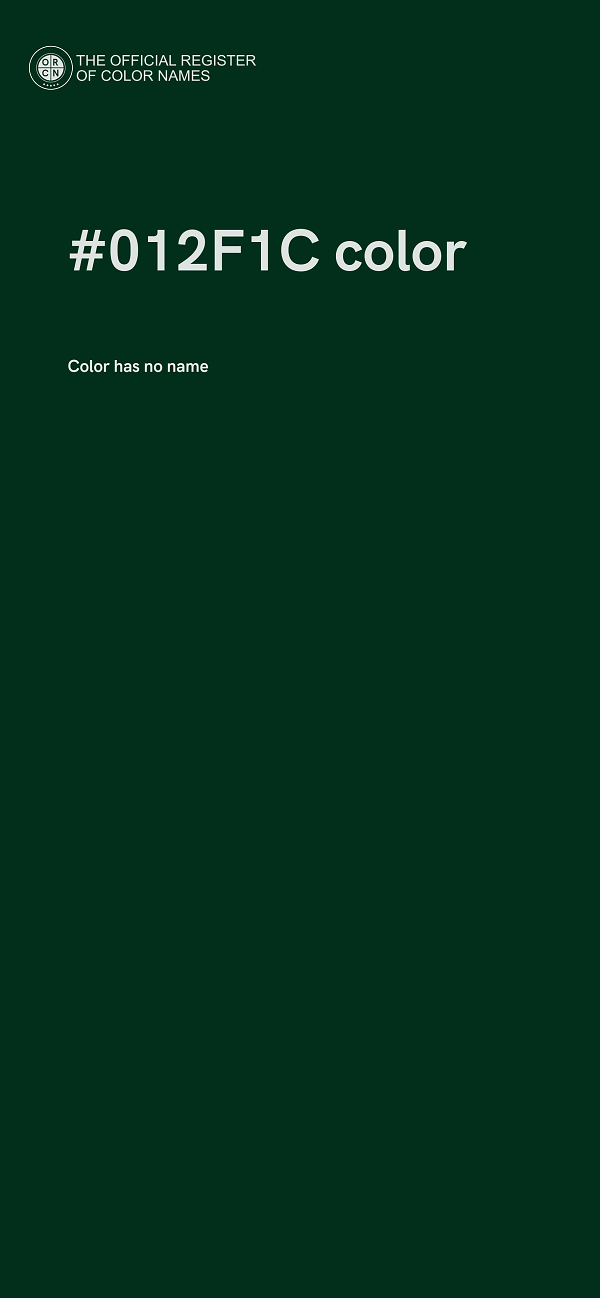 #012F1C color image