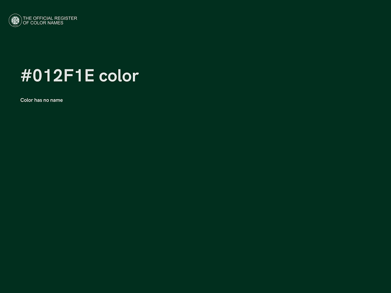 #012F1E color image