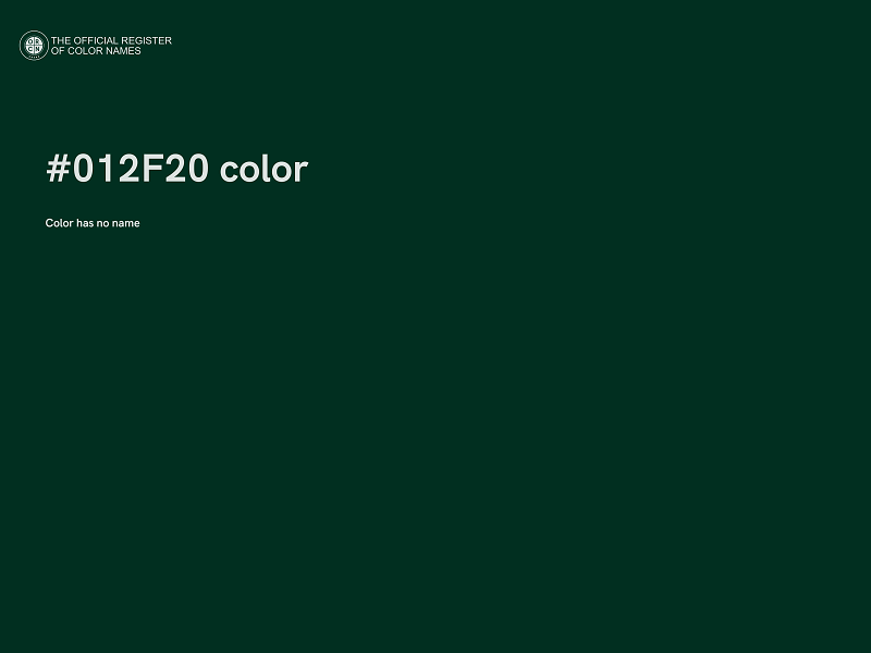 #012F20 color image