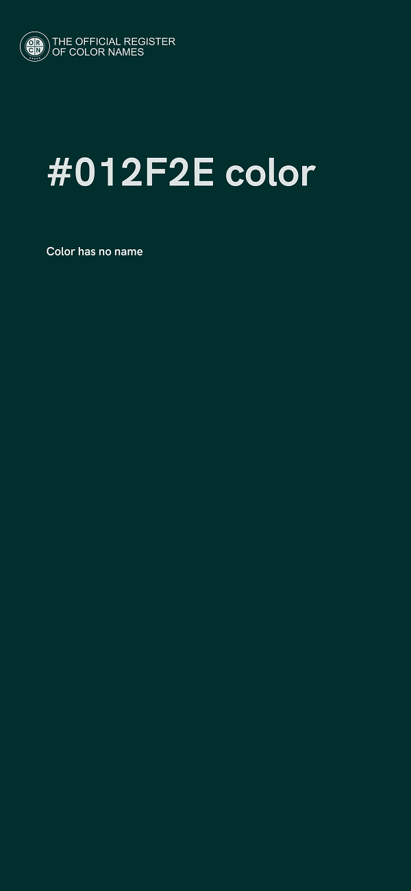 #012F2E color image