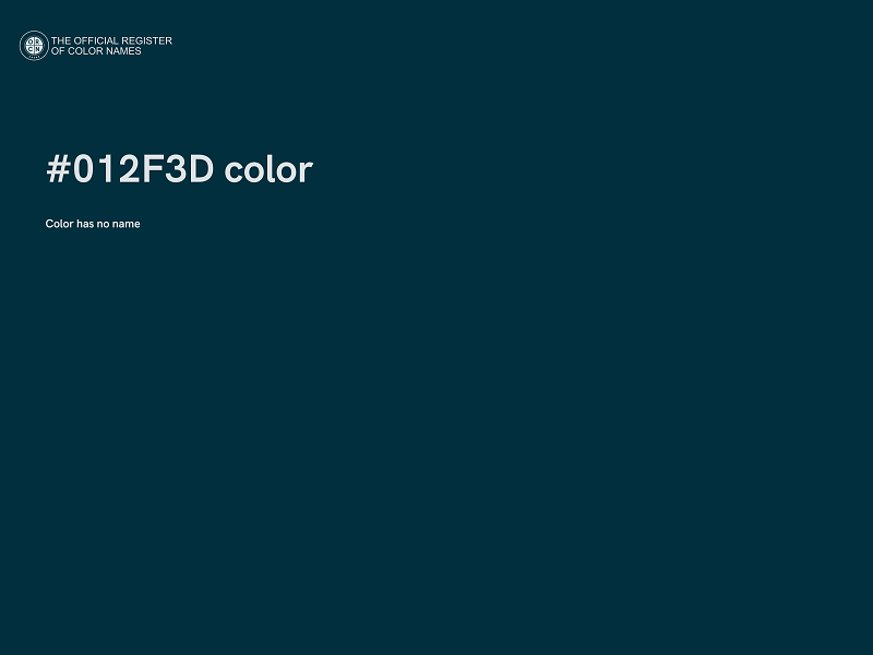 #012F3D color image