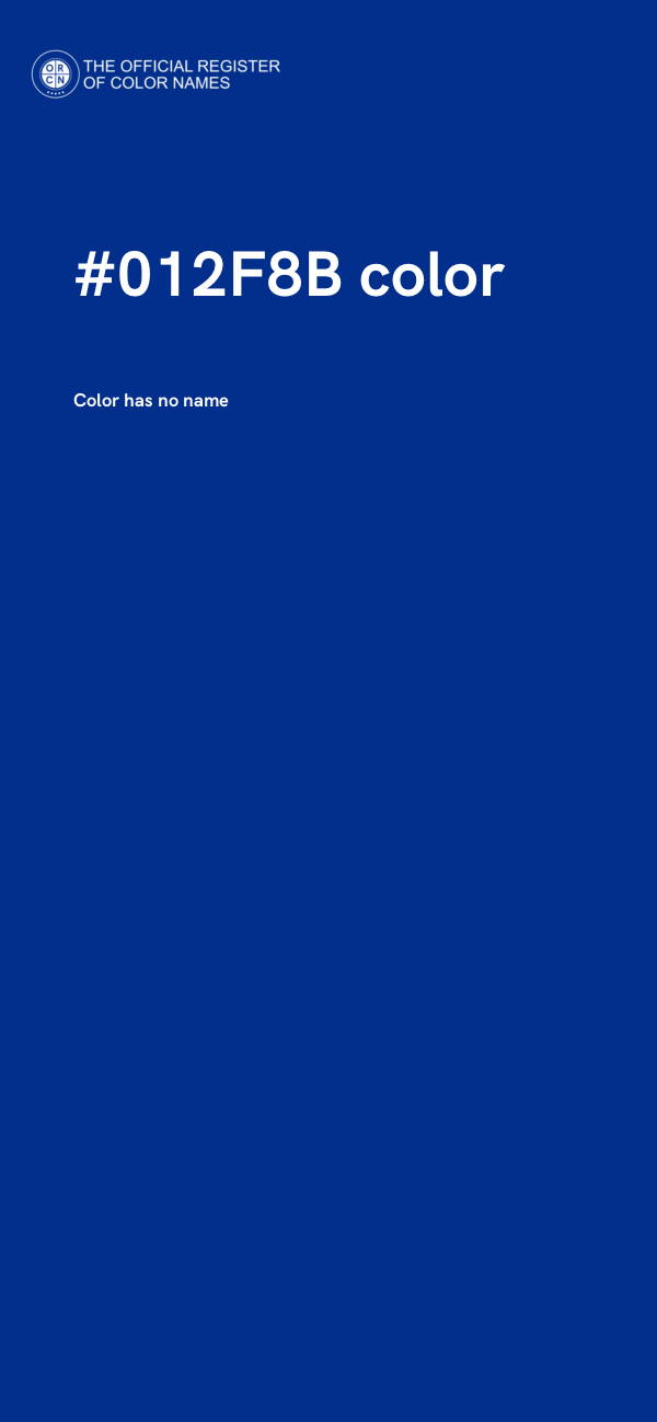 #012F8B color image