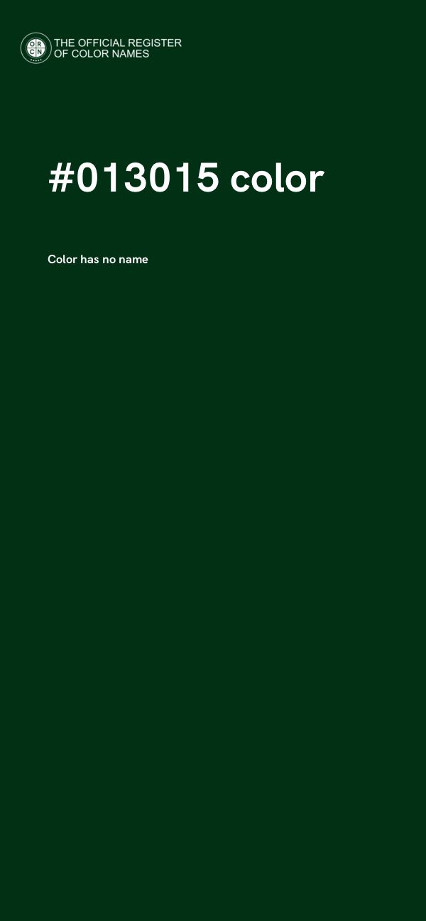 #013015 color image