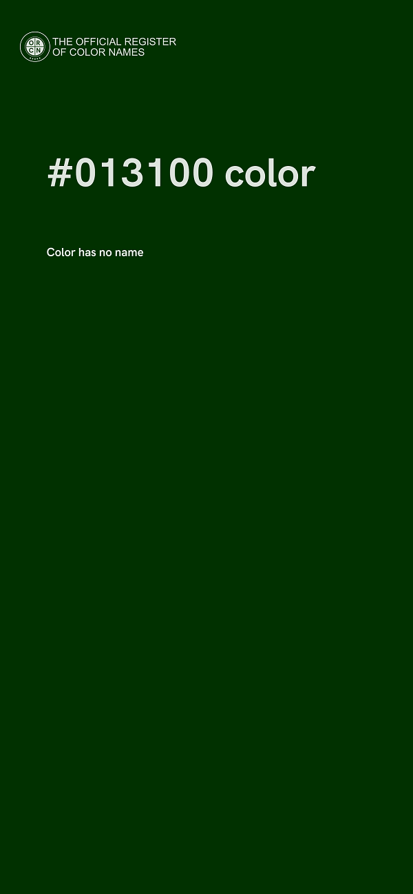 #013100 color image