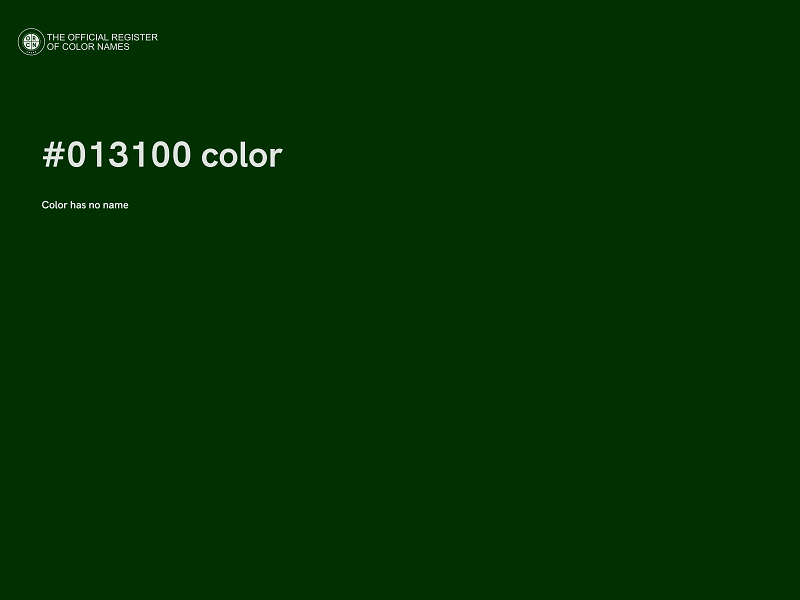 #013100 color image