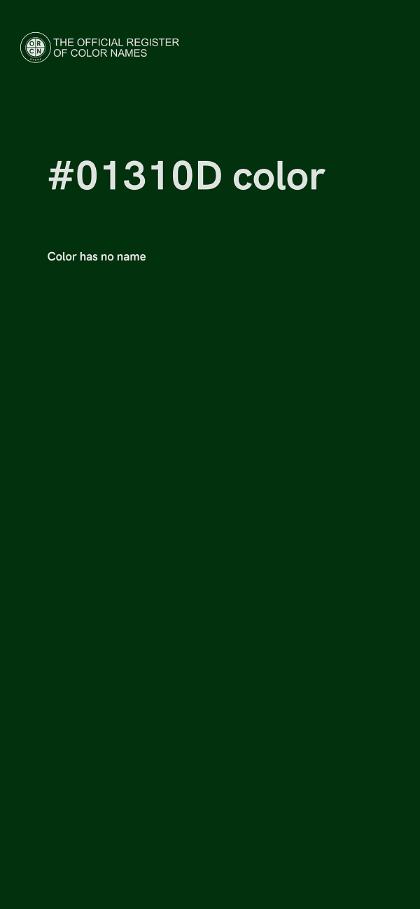 #01310D color image