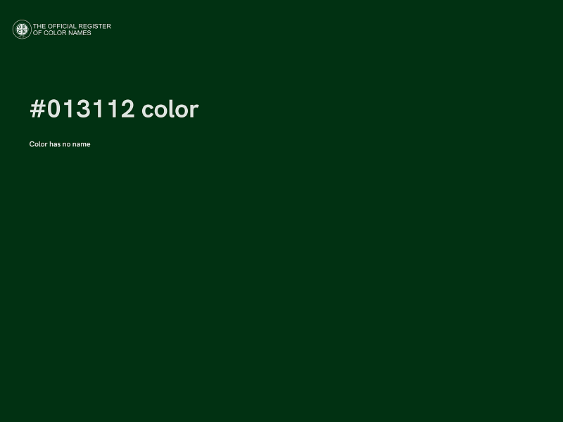 #013112 color image