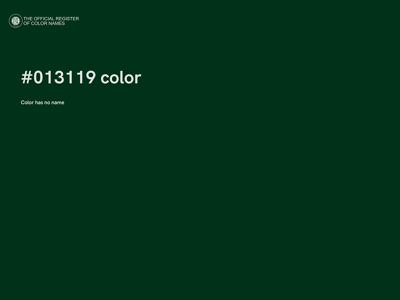 #013119 color image