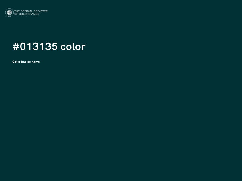 #013135 color image