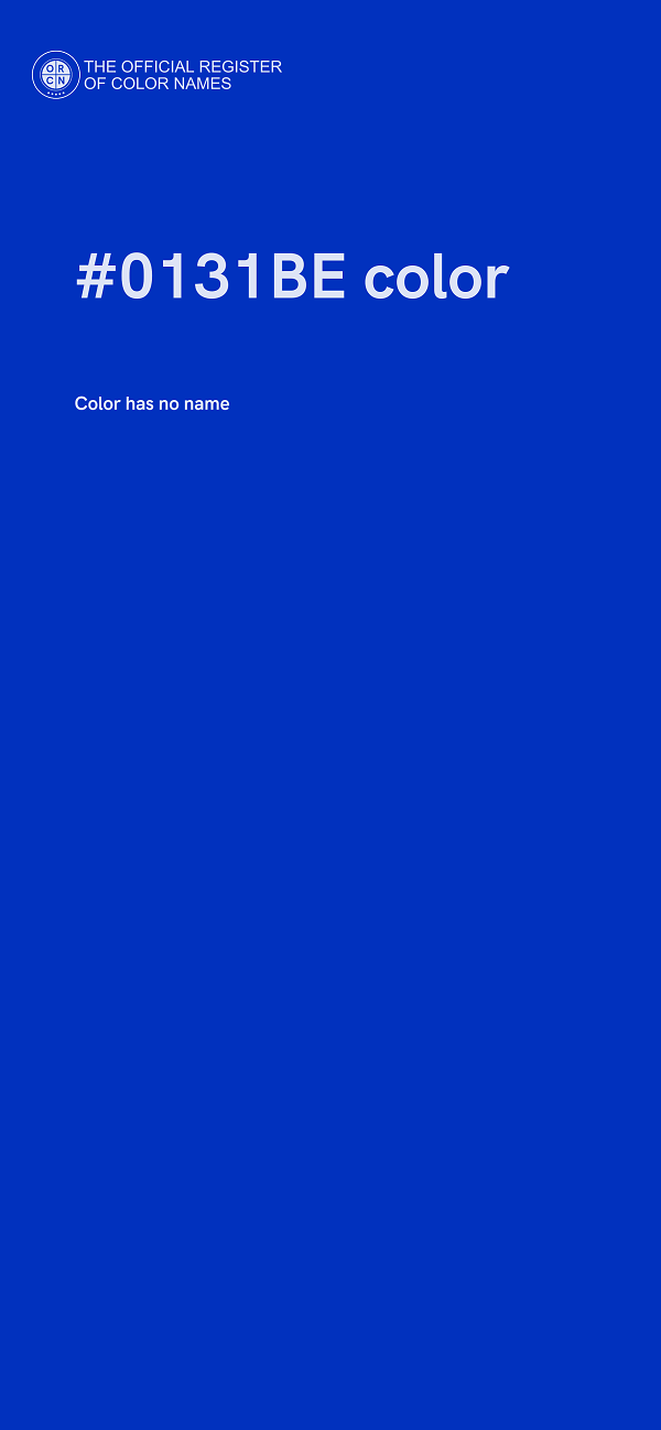 #0131BE color image