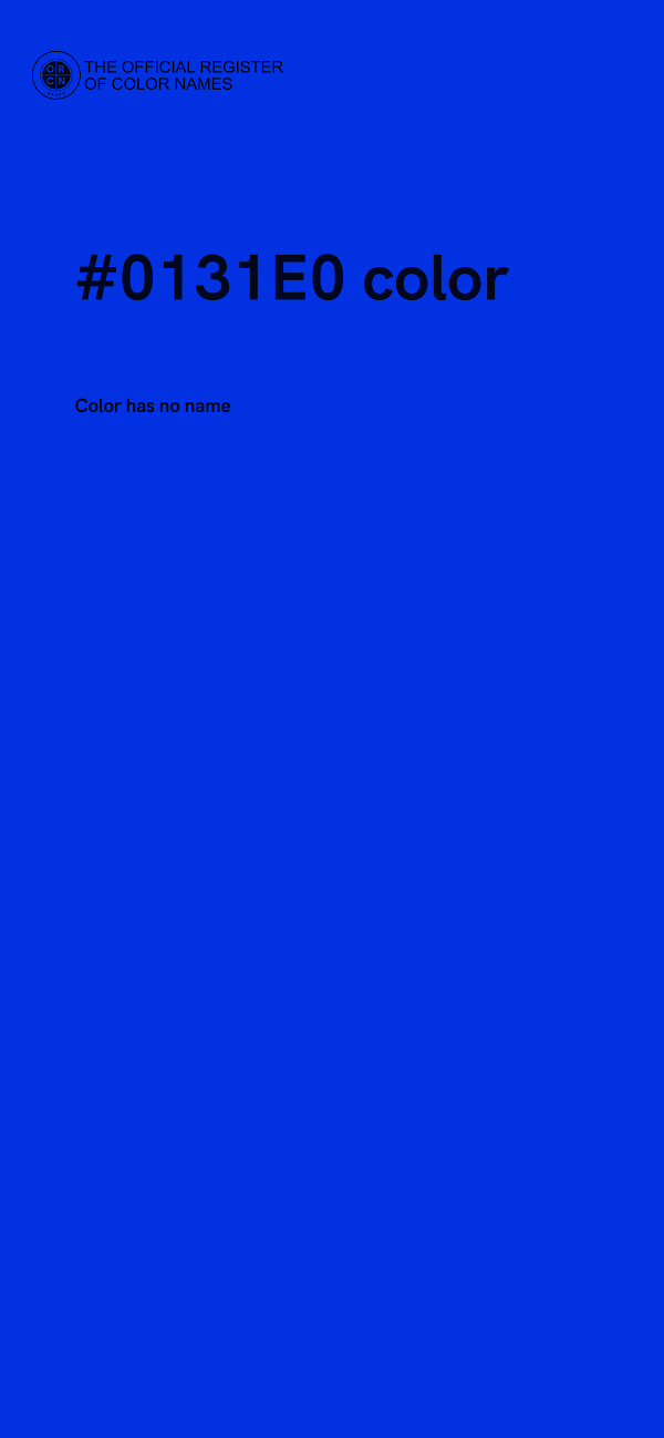 #0131E0 color image