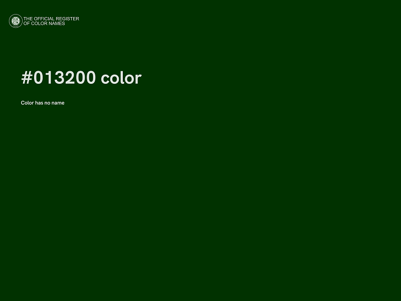 #013200 color image