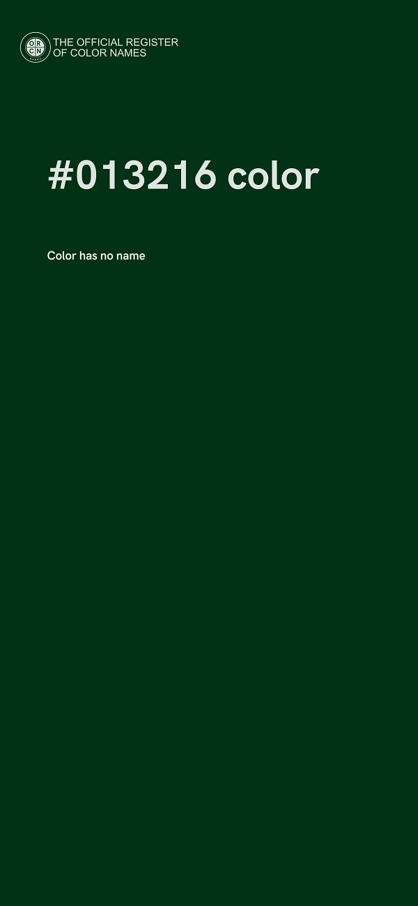 #013216 color image