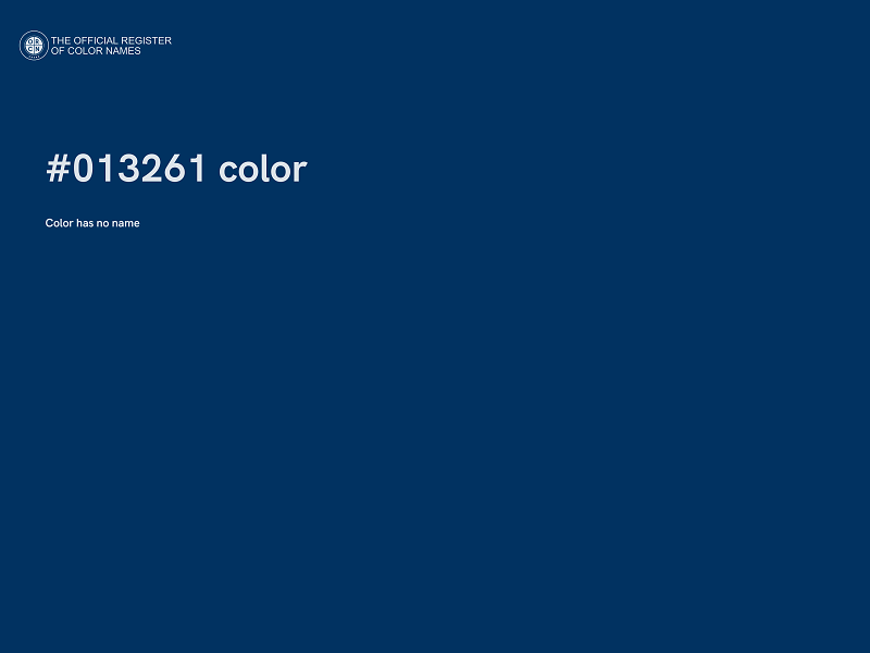 #013261 color image