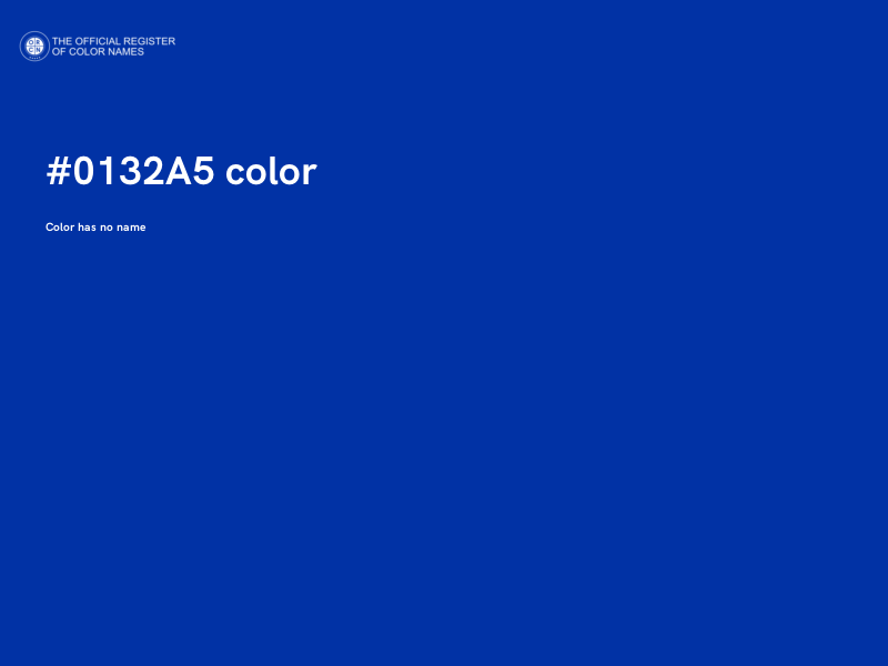 #0132A5 color image