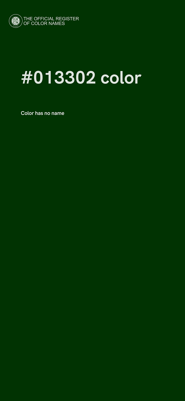 #013302 color image