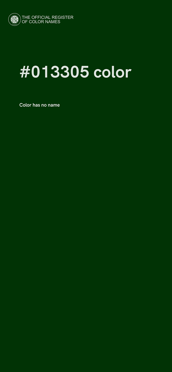#013305 color image