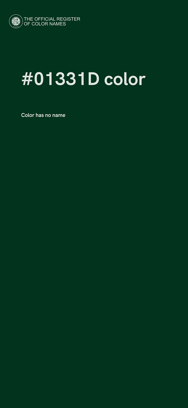#01331D color image