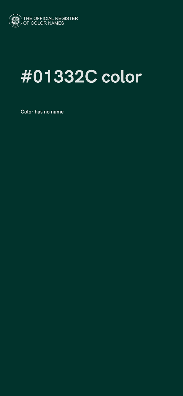 #01332C color image