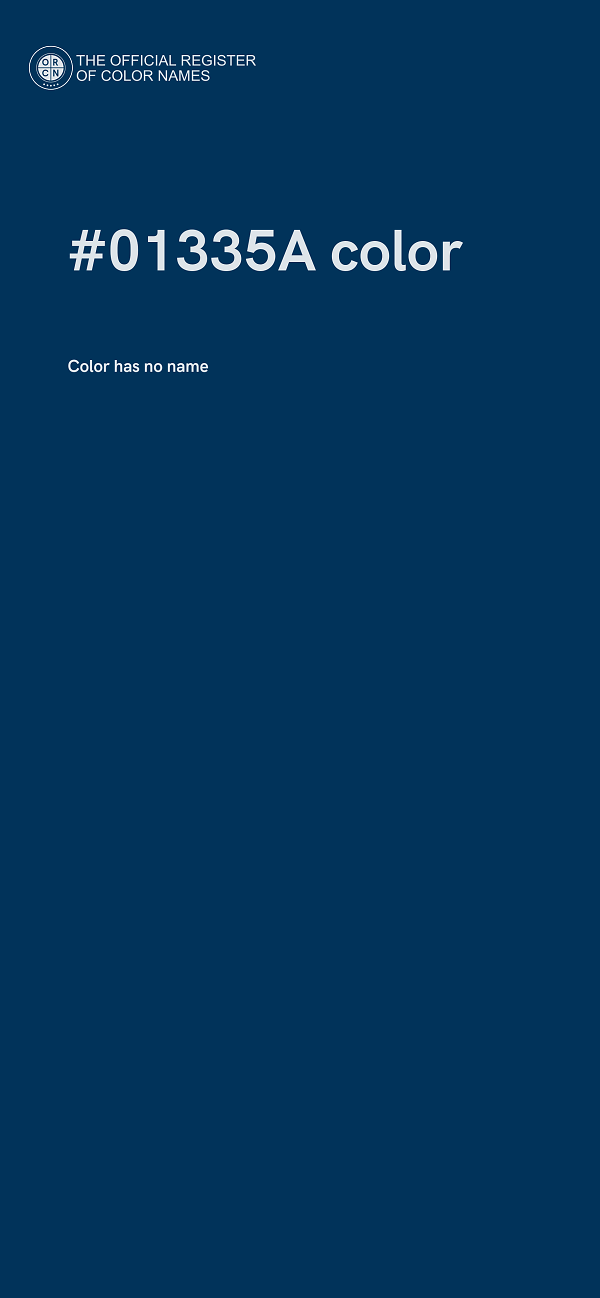 #01335A color image