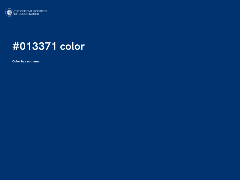 #013371 color image