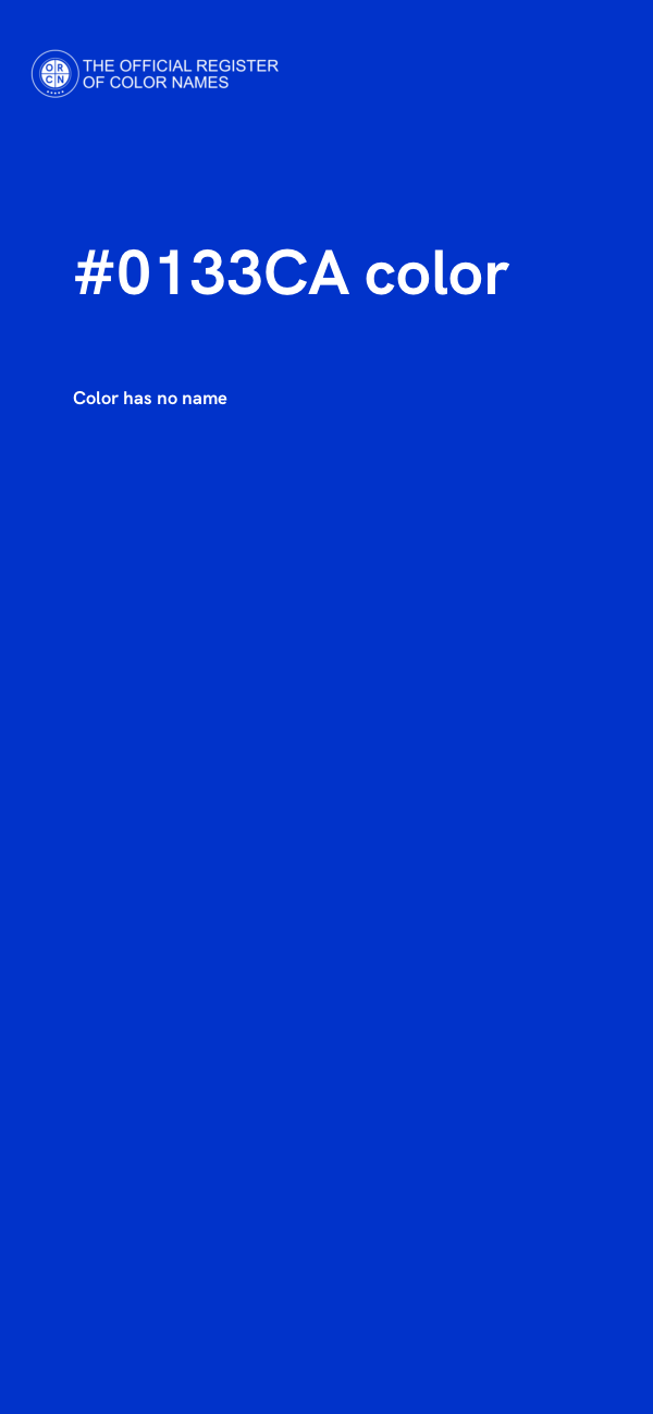 #0133CA color image