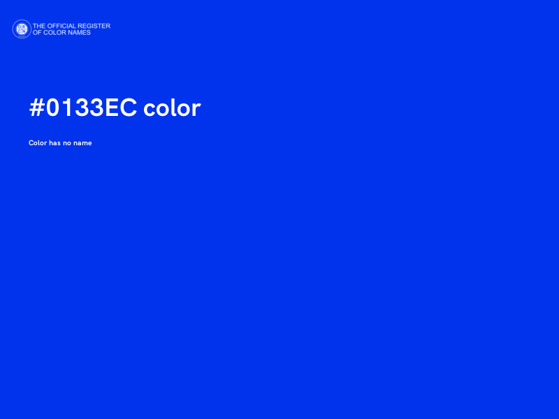 #0133EC color image