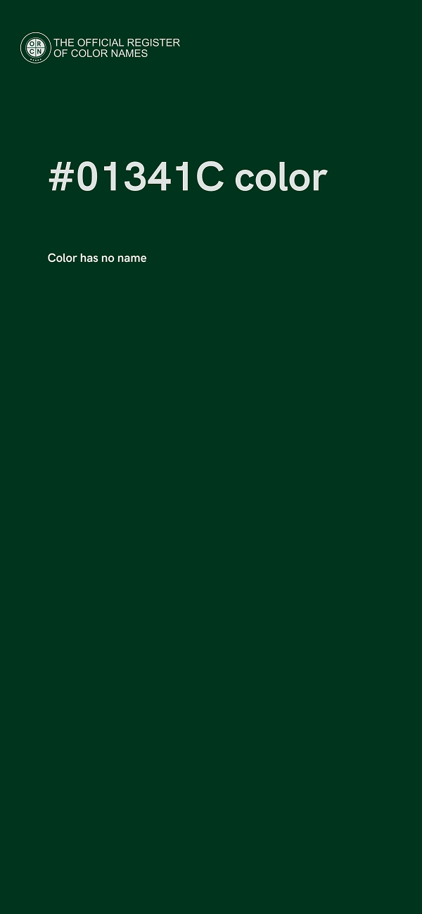 #01341C color image