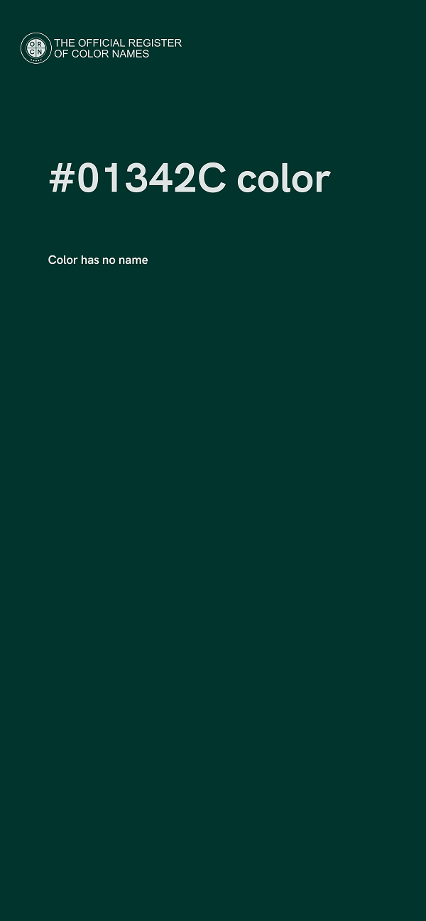#01342C color image