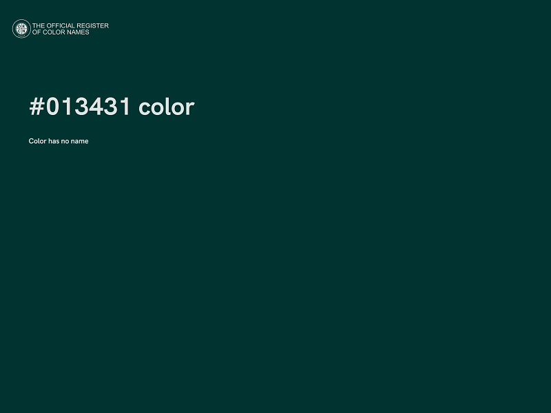 #013431 color image